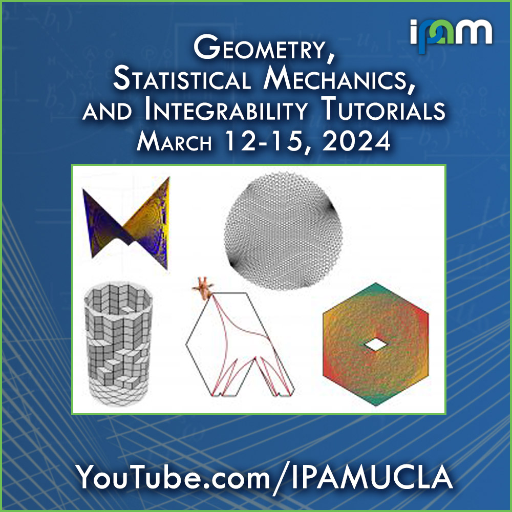 Niklas Affolter - Introduction to Discrete Integrable Systems (Part 2) - IPAM at UCLA Thumbnail