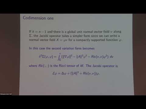 Stability Theory for Minimal Submanifolds Thumbnail