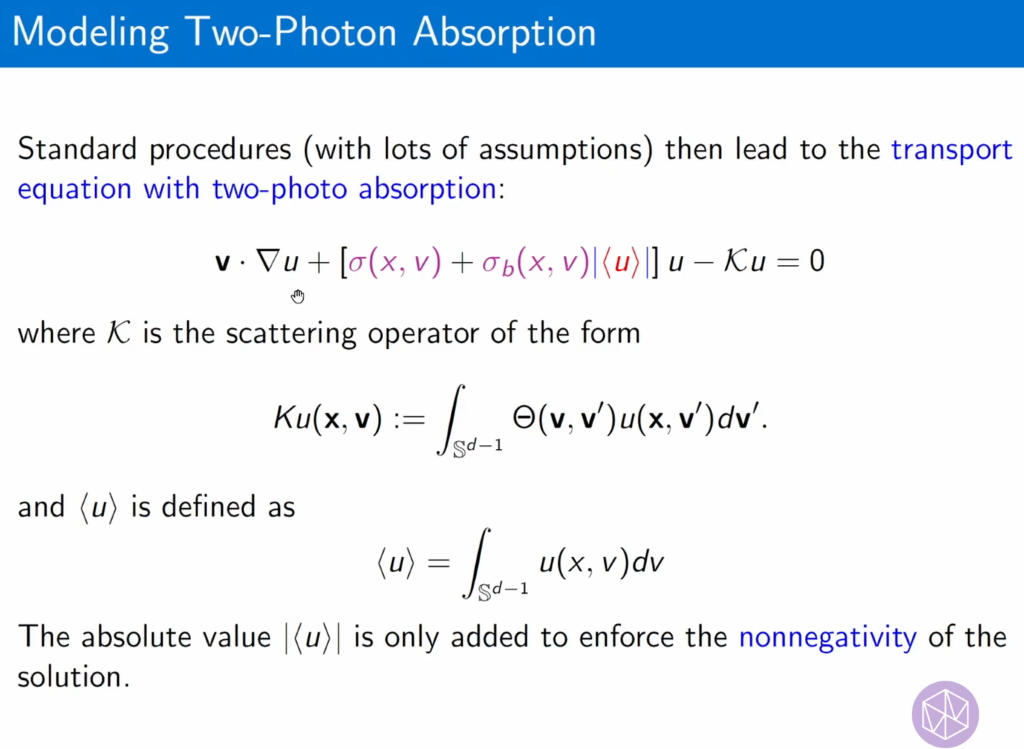 Kinetic Theory: Novel Statistical, Stochastic and Analytical Methods: Forward and inverse problems of a semilinear transport equation Thumbnail
